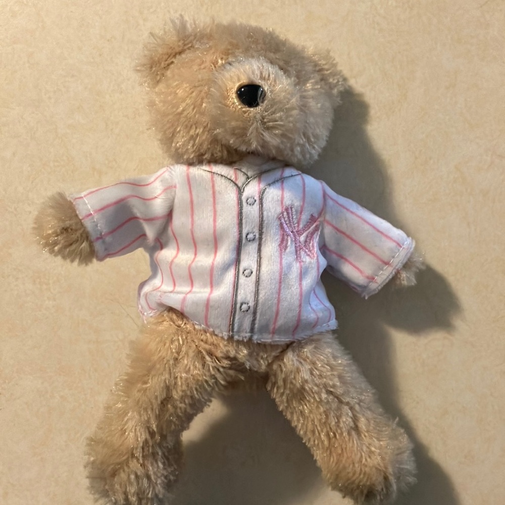 Pink New York Yankees bear 7”